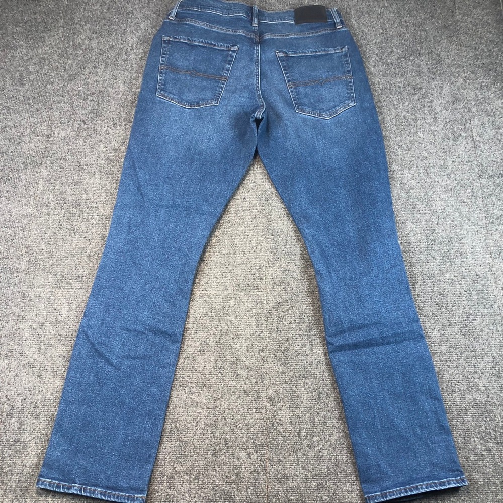 Lucky Brand 410 Athletic Slim Jeans Men's 32x32 Distressed Ripped Blue Denim - Picture 11 of 14